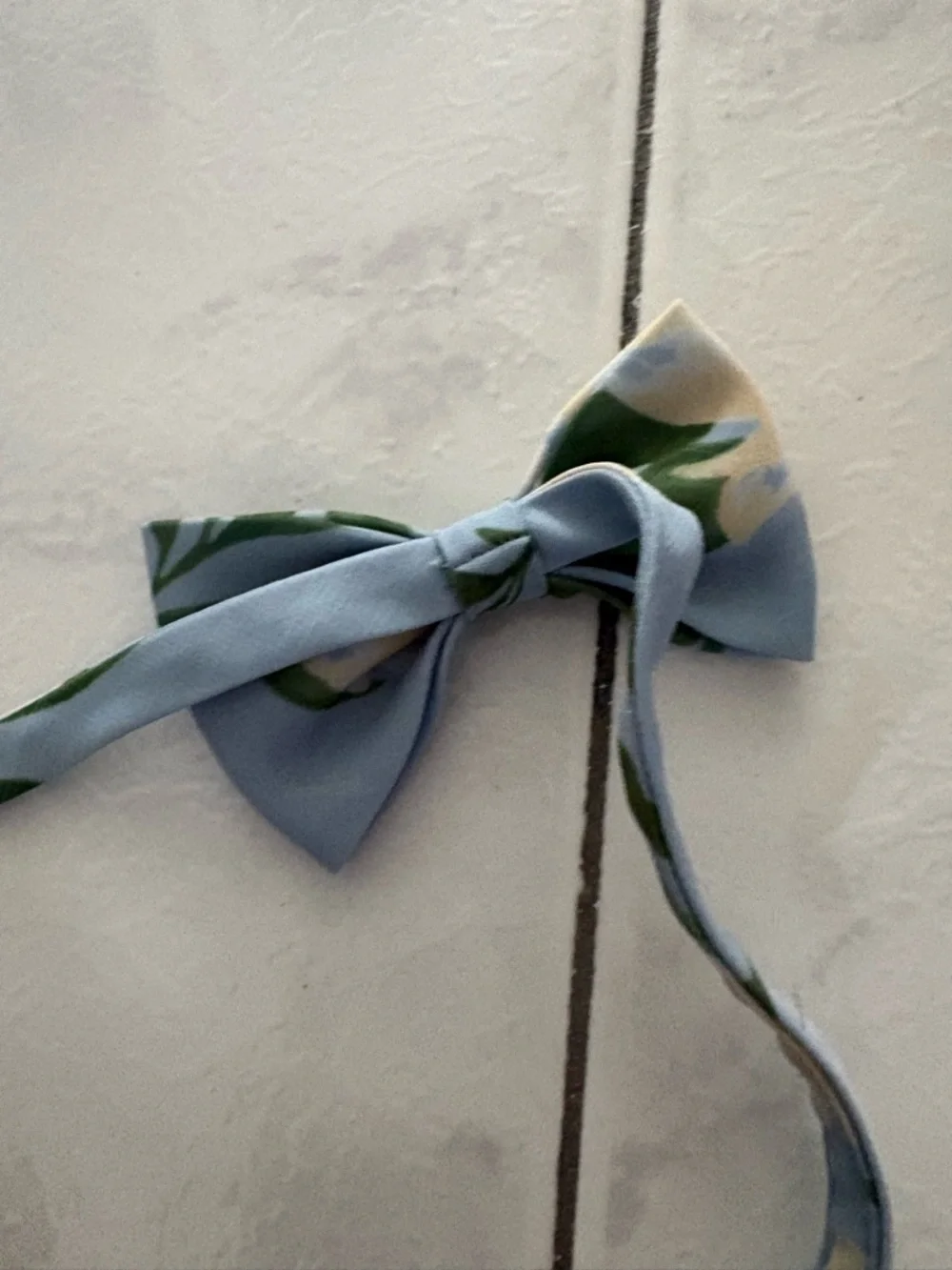 Revelry Kids Chiffon Floral Print Bowtie